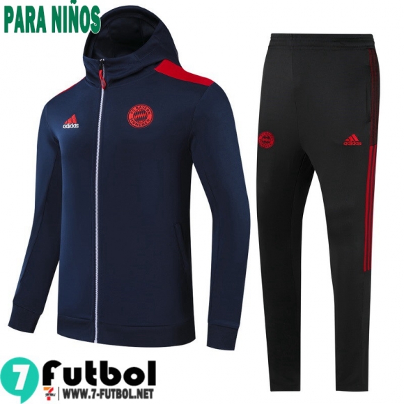 Chaquetas Futbol Bayern Munich azul Niños 2021 2022 TK215