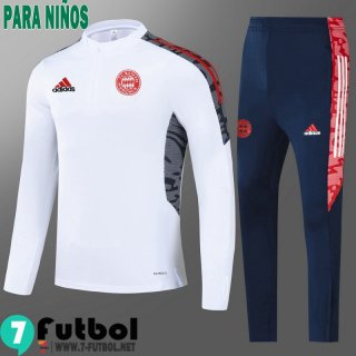 Chandal Futbol Bayern Munich blanco Niños 2021 2022 TK216