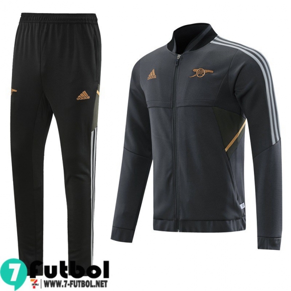 KIT:Chaquetas Arsenal gris Hombre 22 23 JK642