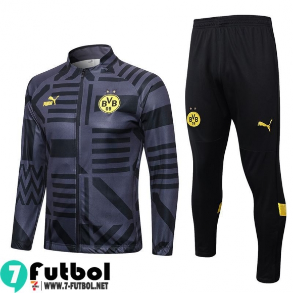 KIT:Chaquetas Dortmund gris negro Hombre 22 23 JK650