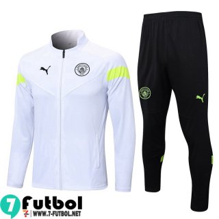 KIT:Chaquetas Manchester City Blanco Hombre 22 23 JK664