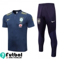 KIT: Polo Futbol Brasil Azul marino Hombre 22 23 PL617