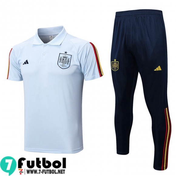 KIT: Polo Futbol Espana azul claro Hombre 22 23 PL619