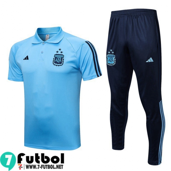 KIT: Polo Futbol Argentina cielo azul Hombre 22 23 PL622