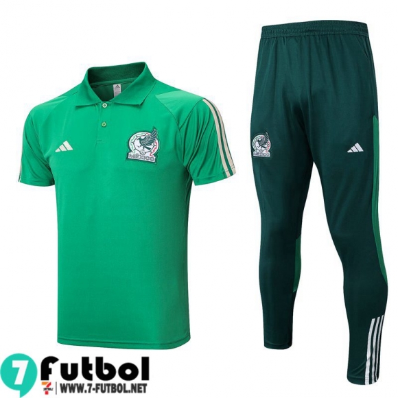 KIT: Polo Futbol Mexico verde Hombre 22 23 PL623