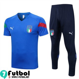 KIT:Chandal Futbol T Shirt Italia azul Hombre 22 23 TG635