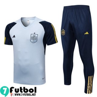 KIT:Chandal Futbol T Shirt Espana azul claro Hombre 22 23 TG638