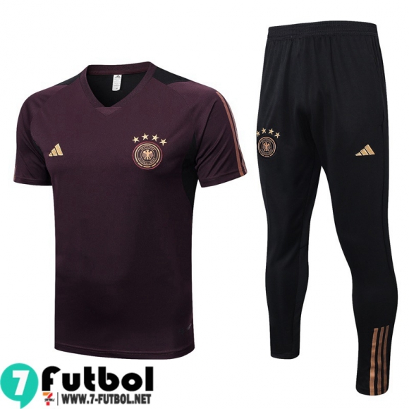 KIT:Chandal Futbol T Shirt Alemania marron oscuro Hombre 22 23 TG640