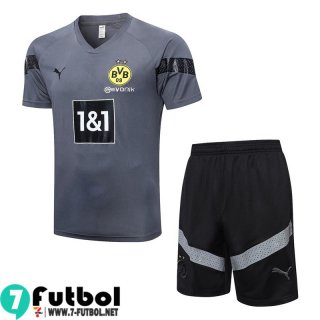 KIT:Chandal Futbol T Shirt Dortmund gris Hombre 22 23 TG644