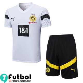 KIT:Chandal Futbol T Shirt Dortmund Blanco Hombre 22 23 TG651