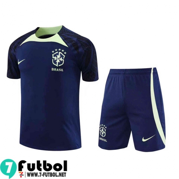 KIT:Chandal Futbol T Shirt Brasil azul Hombre 22 23 TG652