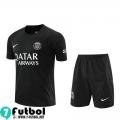 KIT:Chandal Futbol T Shirt PSG negro Hombre 22 23 TG654