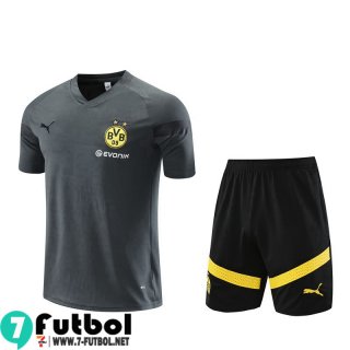 KIT:Chandal Futbol T Shirt Dortmund gris Hombre 22 23 TG655