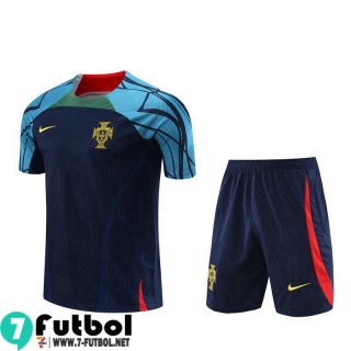 KIT:Chandal Futbol T Shirt Portugal Azul marino Hombre 22 23 TG656
