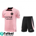 KIT:Chandal Futbol T Shirt PSG rosa Hombre 22 23 TG660