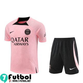 KIT:Chandal Futbol T Shirt PSG rosa Hombre 22 23 TG660