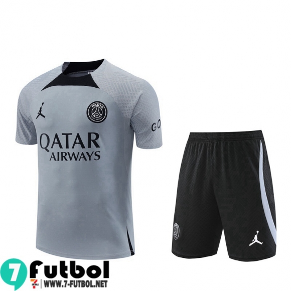 KIT:Chandal Futbol T Shirt PSG gris Hombre 22 23 TG663