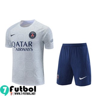 KIT:Chandal Futbol T Shirt PSG gris Hombre 22 23 TG664