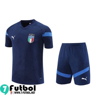 KIT:Chandal Futbol T Shirt Italia Azul marino Hombre 22 23 TG666