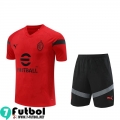 KIT:Chandal Futbol T Shirt AC Milan rojo Hombre 22 23 TG667