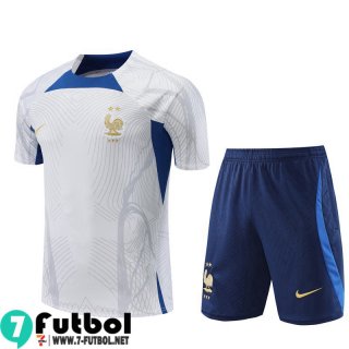 KIT:Chandal Futbol T Shirt Francia Blanco Hombre 22 23 TG668