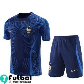 KIT:Chandal Futbol T Shirt Francia azul Hombre 22 23 TG669