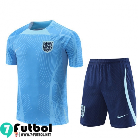 KIT:Chandal Futbol T Shirt Inglaterra cielo azul Hombre 22 23 TG671