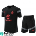 KIT:Chandal Futbol T Shirt AC Milan negro Hombre 22 23 TG672