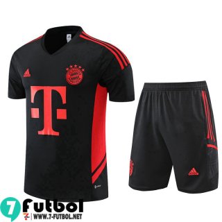 KIT:Chandal Futbol T Shirt Bayern Munich negro Hombre 22 23 TG682