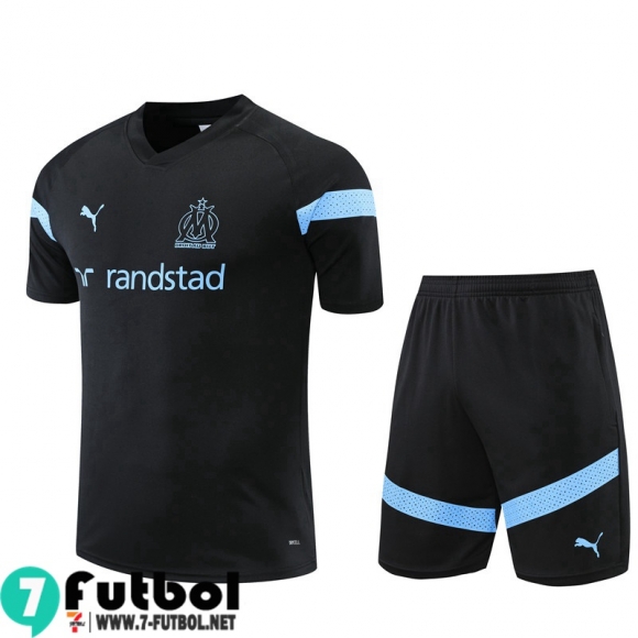 KIT:Chandal Futbol T Shirt Marsella negro Hombre 22 23 TG687