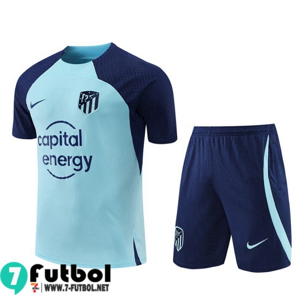 KIT:Chandal Futbol T Shirt Atletico Madrid cielo azul Hombre 22 23 TG689