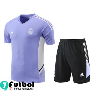 KIT:Chandal Futbol T Shirt Real Madrid Púrpura Hombre 22 23 TG690
