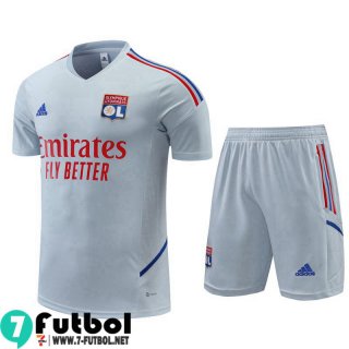 KIT:Chandal Futbol T Shirt Lyon gris Hombre 22 23 TG692