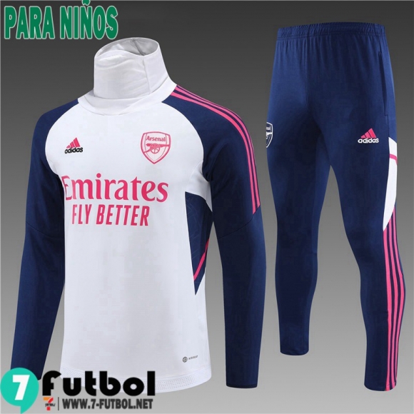 KIT: Chandal Futbol Arsenal Blanco Ninos 22 23 TK538 KIT: Chandal Futbol Arsenal Blanco Ninos 22 23 TK538