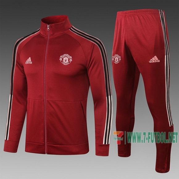 7-Futbol: Chaqueta Del Manchester United Carmesí 2020 2021 A400