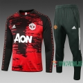 7-Futbol: Chandal Del Manchester United Negra-Roja 2020 2021 B438