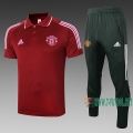 7-Futbol: Camiseta Polo Del Manchester United Carmesí 2020 2021 C590