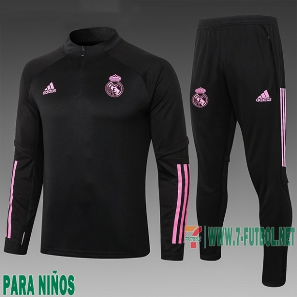 7-Futbol: Chandal Niño Real Madrid Negra 2020 2021 E509