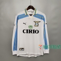 7-Futbol: Retro Camiseta Del Lazio Manga Larga Segunda Equipacion 00/01