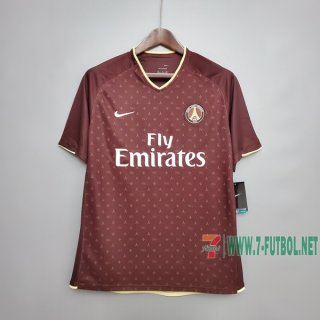 7-Futbol: Retro Camiseta Del Psg Paris Saint Germain Segunda Equipacion Roja 06/07