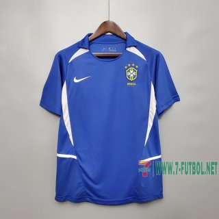 7-Futbol: Retro Camiseta Del Brasil Segunda Equipacion 2002