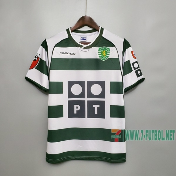 7-Futbol: Retro Camiseta Del Sporting Lisbon Primera Equipacion 01/03