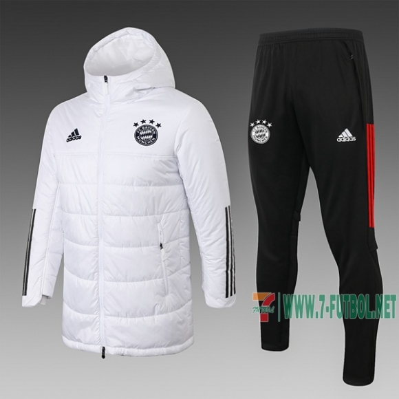 7-Futbol: Chaqueta De Plumas Bayern Munich Blancas 2020 2021 H0001