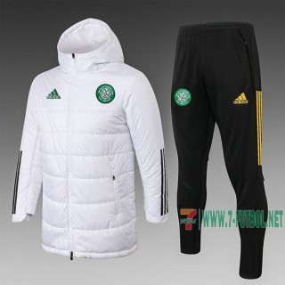 7-Futbol: Chaqueta De Plumas Celtic Blancas 2020 2021 H0002