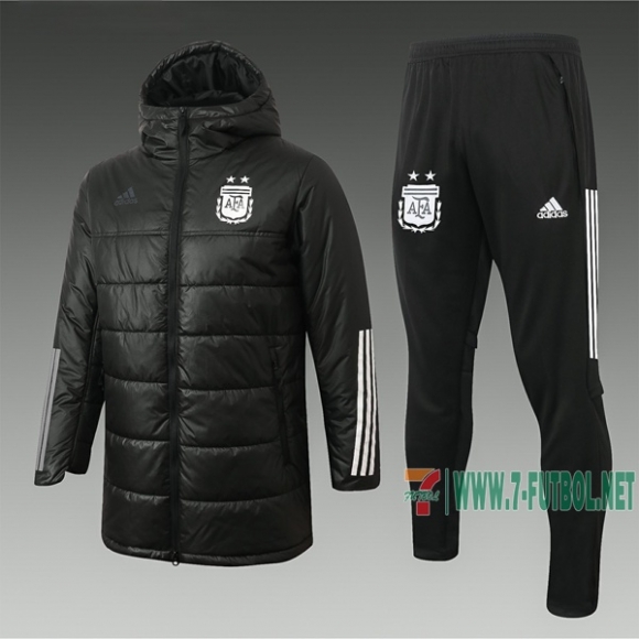 7-Futbol: Chaqueta De Plumas Argentina Negra 2020 2021 H0010