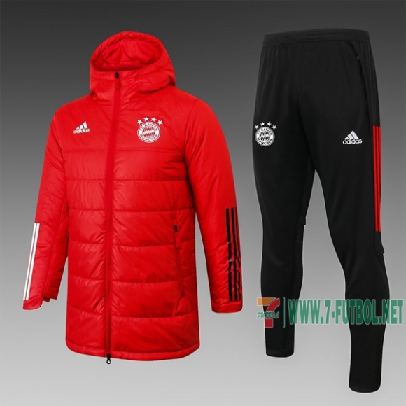 7-Futbol: Chaqueta De Plumas Bayern Munich Roja 2020 2021 H0028