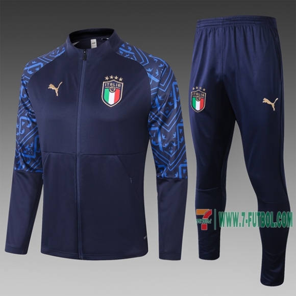 7-Futbol: La Nueva Chaqueta Chandal Del Italia Cremallera Azul Marino A315# 2020 2021 Venta Caliente