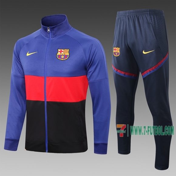 7-Futbol: La Nueva Chaqueta Chandal Del Barcelona Cremallera Azul Marino Roja A338# 2020 2021 Calidad Thai