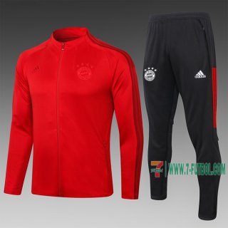 7-Futbol: La Nueva Chaqueta Chandal Del Bayern Munich Cremallera Roja A367 2020 2021 Calidad Thai