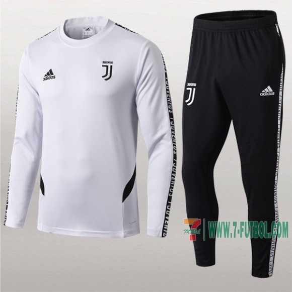 7-Futbol: La Nueva Retro Sudadera Chandal Del Juventus Blancas/Negra 2019 2020